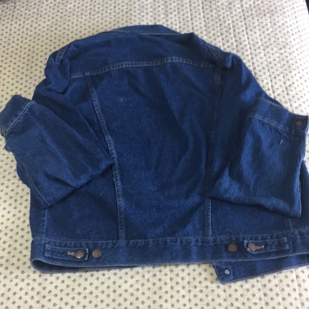Rustler Denim Trucker Jacket Size Large - Picture 5 of 5